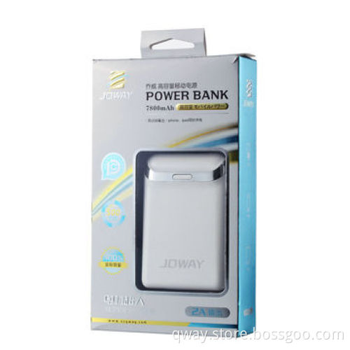 7,800mAh Emergency Mobile Phone Chargers with Dual USB Ports and Li-polymer Battery, RoHS/FCC/CENew